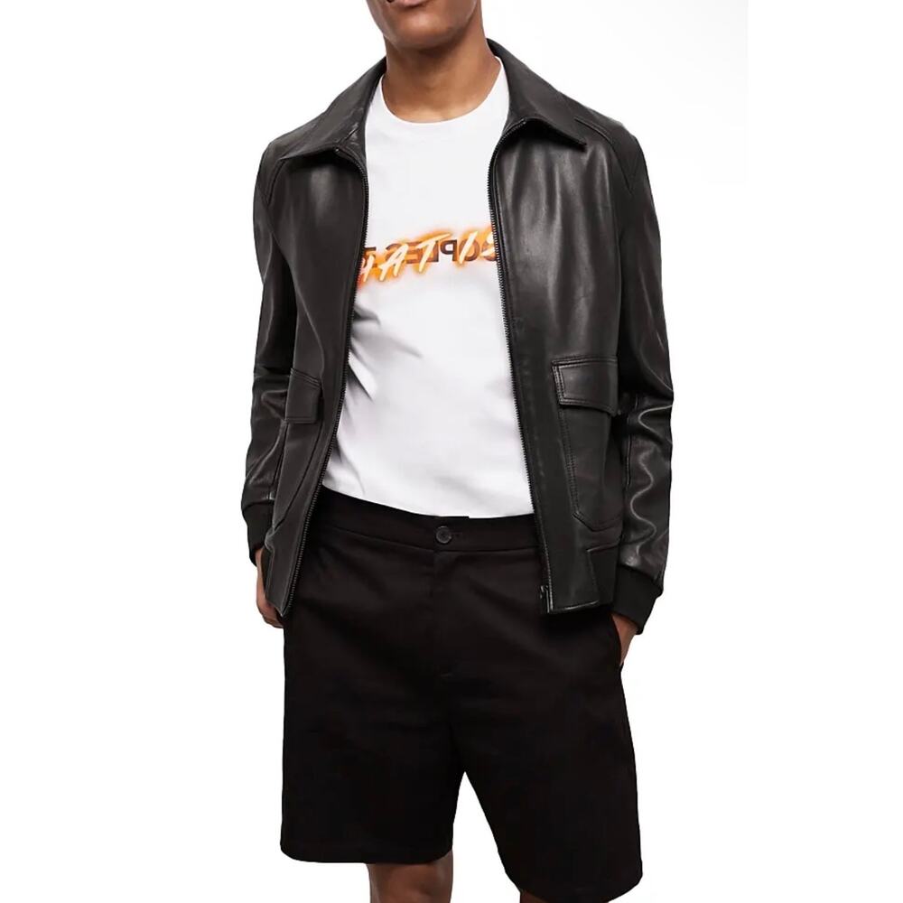 New the Kooples Memphis cotton loose fit shorts black size M